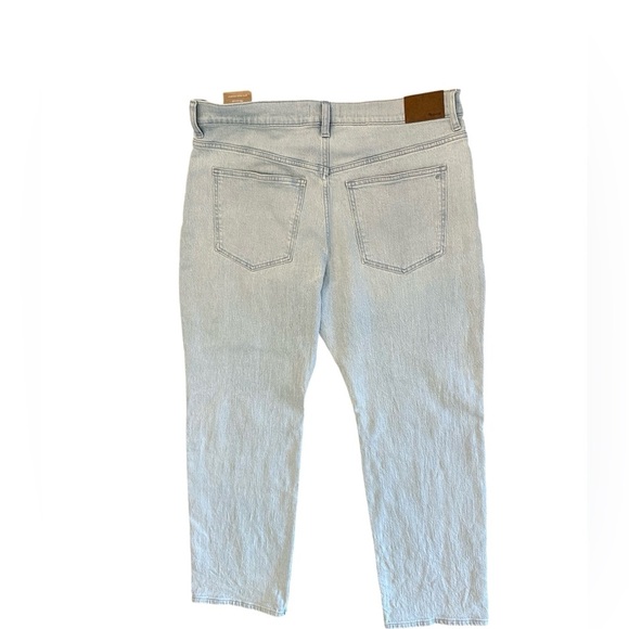 Women’s Madewell 90’s High Rise Straight Jeans Size 33P NWT Light Wash - Picture 3 of 8